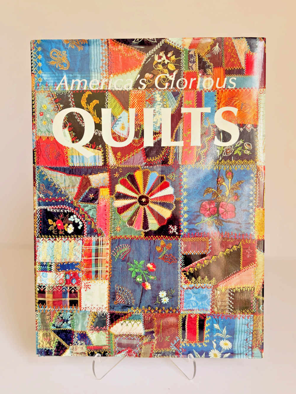 Quilt Book Americas Glorious Quilts 1987 Hardcover Textile Coffee Table